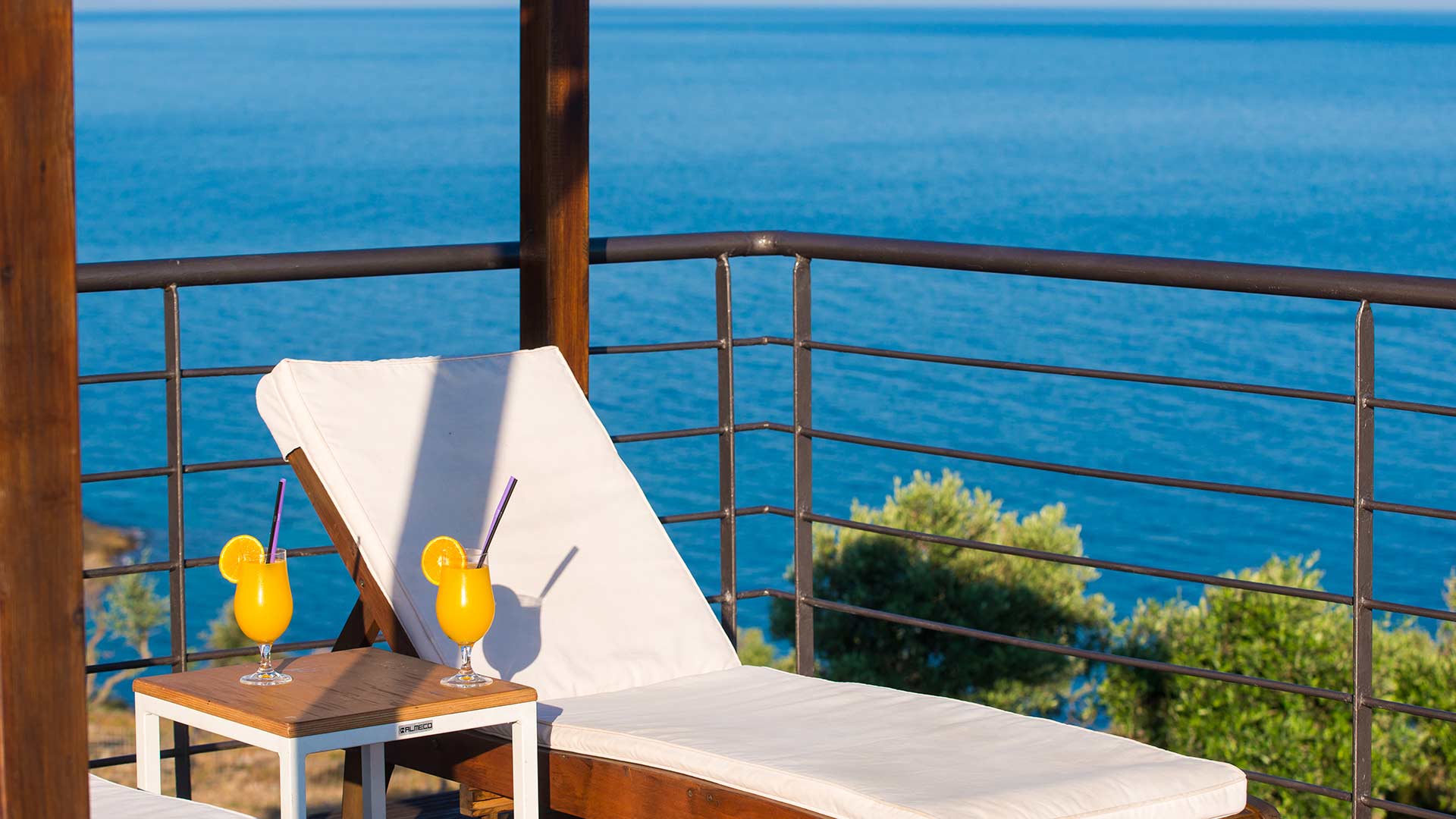 Umbrellas, sun loungers at the pool and beach 10