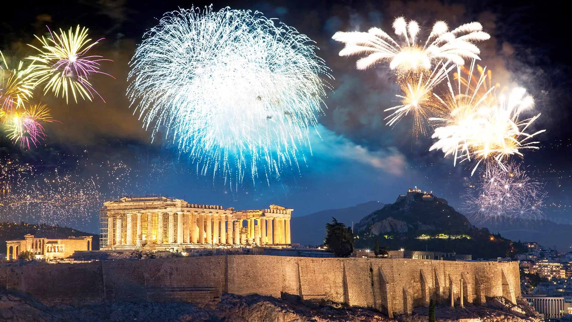 Griechische jährliche Feierlichkeiten 1